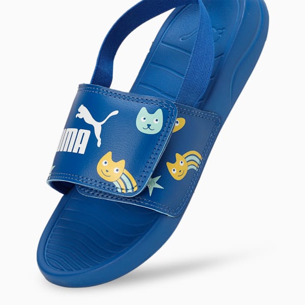 Popcat 20 Backstrap V2 Kid's Sandals, Cobalt Glaze-PUMA White, extralarge-IND