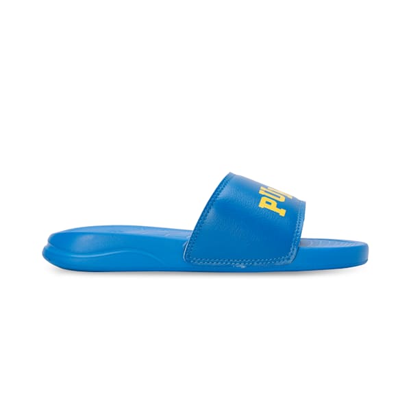 Popcat 20 V2 Youth Slides, Lime Pow-Cool Cobalt-PUMA White, extralarge-IND