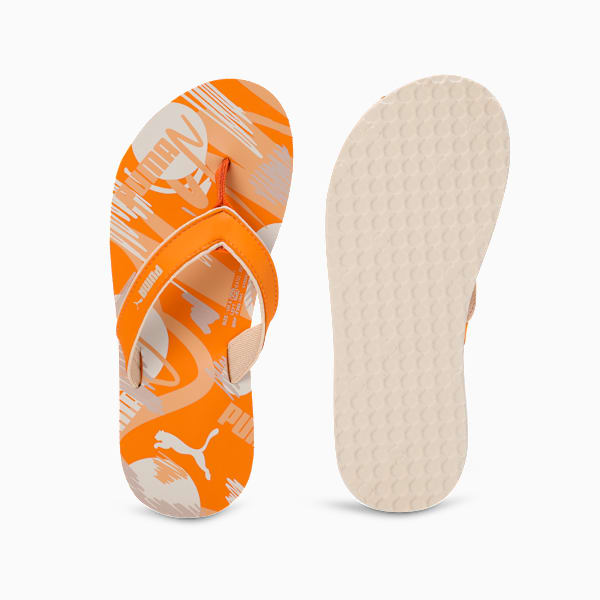 Terra Women's Flip-Flops, Clementine-Peach Fizz-Warm White, extralarge-IND