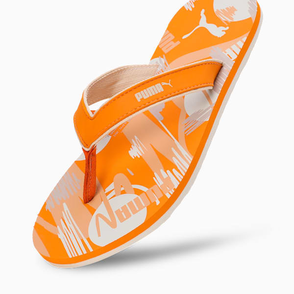Terra Women's Flip-Flops, Clementine-Peach Fizz-Warm White, extralarge-IND