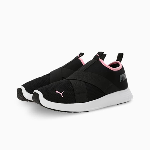 Runwise Women's Slip-On Shoes, PUMA Black-Pink Lilac-Mineral Gray, extralarge-IND