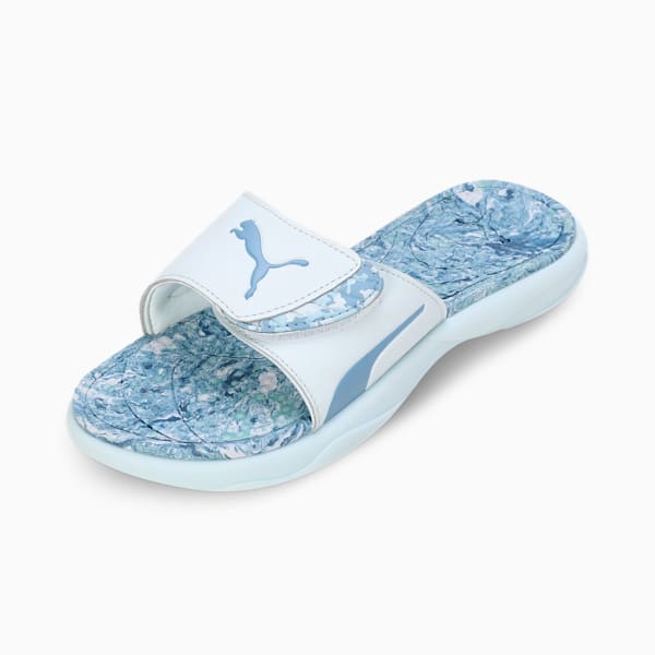 Royalcat Comfort Softride Daze Women's Slides, Zen Blue-Turquoise Surf-Dewdrop, extralarge-IND