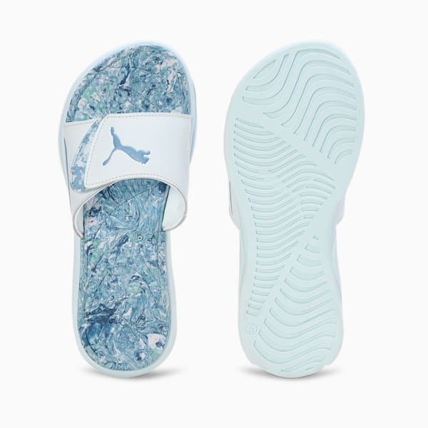 Royalcat Comfort Softride Daze Women's Slides, Zen Blue-Turquoise Surf-Dewdrop, extralarge-IND