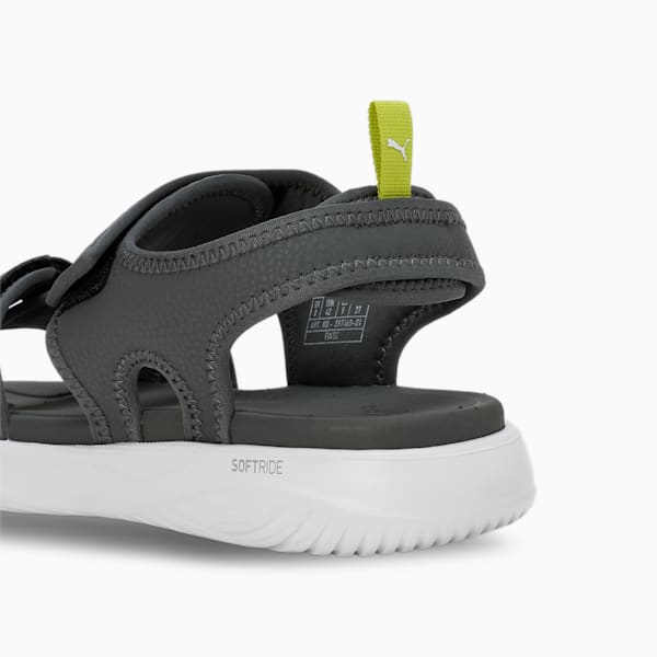 Softride Seave Proplex Men's Sandals, Mineral Gray-Lime Pow-PUMA White, extralarge-IND