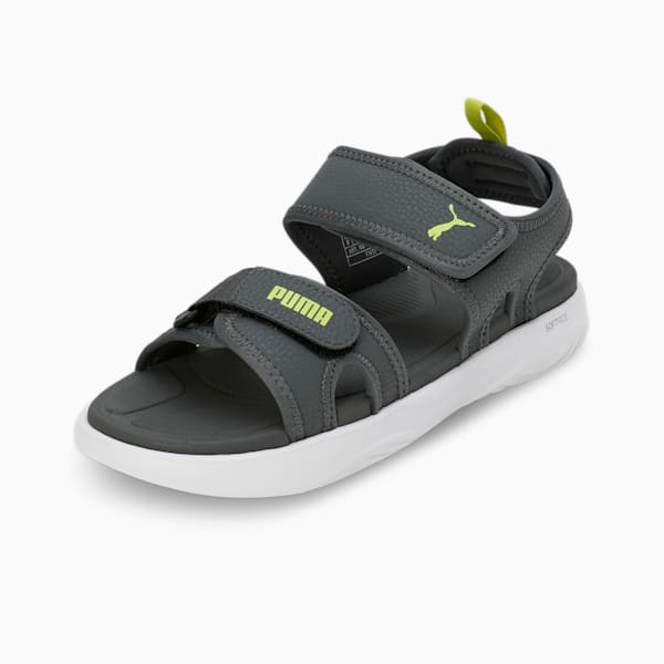 Softride Seave Proplex Men's Sandals, Mineral Gray-Lime Pow-PUMA White, extralarge-IND