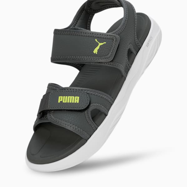 Softride Seave Proplex Men's Sandals, Mineral Gray-Lime Pow-PUMA White, extralarge-IND