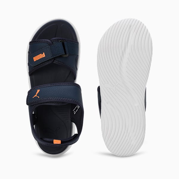 Softride Seave Proplex Men's Sandals, Club Navy-Clementine-PUMA White, extralarge-IND