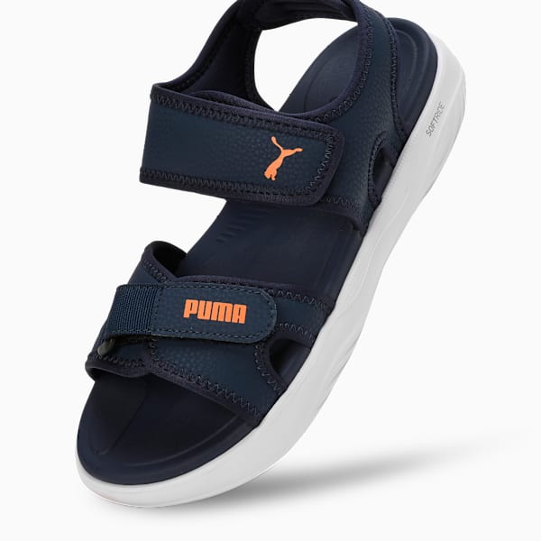 Softride Seave Proplex Men's Sandals, Club Navy-Clementine-PUMA White, extralarge-IND