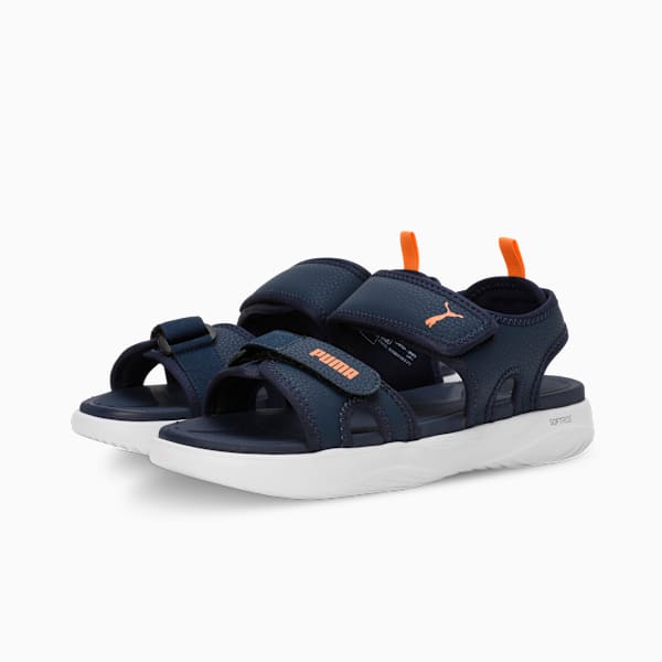 Softride Seave Proplex Men's Sandals, Club Navy-Clementine-PUMA White, extralarge-IND
