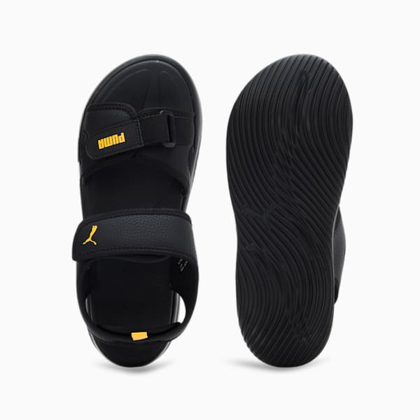 Softride Seave Proplex Men's Sandals, PUMA Black-Yellow Sizzle-Gray Fog, extralarge-IND