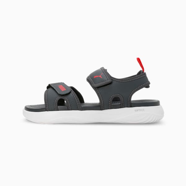 Softride Seave Proplex Men's Hook and Loop Sandals, Strong Gray-For All Time Red-PUMA White, extralarge-IND
