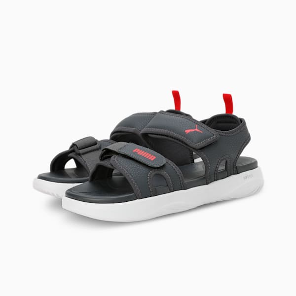 Softride Seave Proplex Men's Sandals, Strong Gray-For All Time Red-PUMA White, extralarge-IND