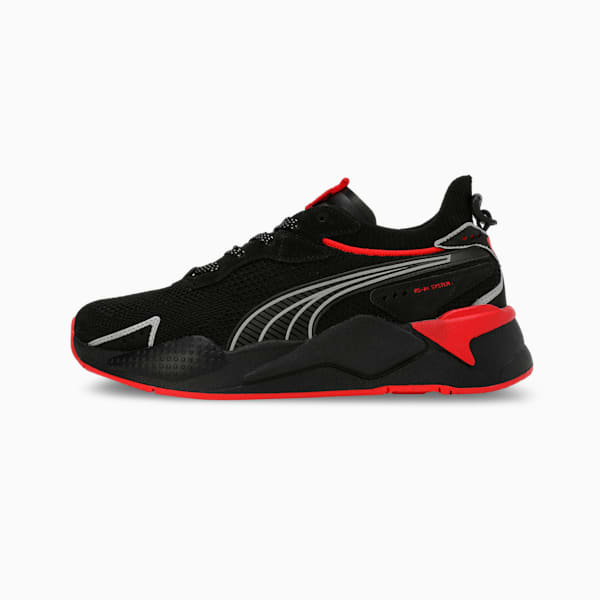 RS-XK X one8 Sneakers, PUMA Black-Ash Gray-For All Time Red, extralarge-IND