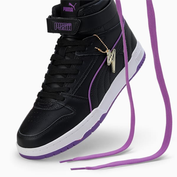 Purple puma high tops top