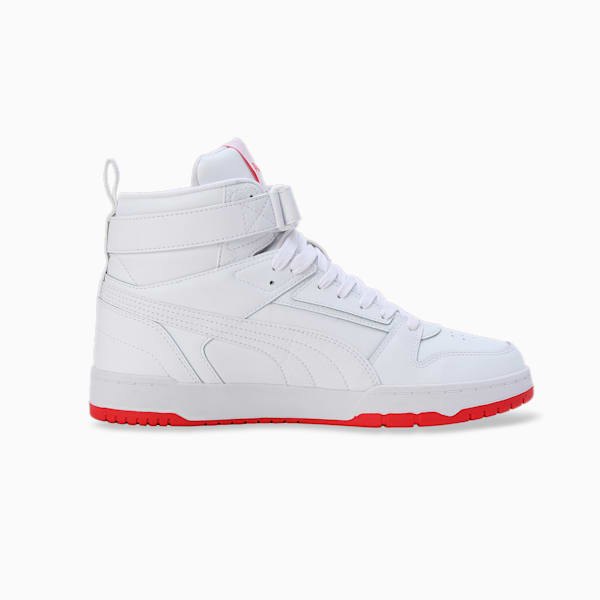 RBD Game x HARRDY SANDHU Men's Sneakers, PUMA White-For All Time Red-Feather Gray, extralarge-IND