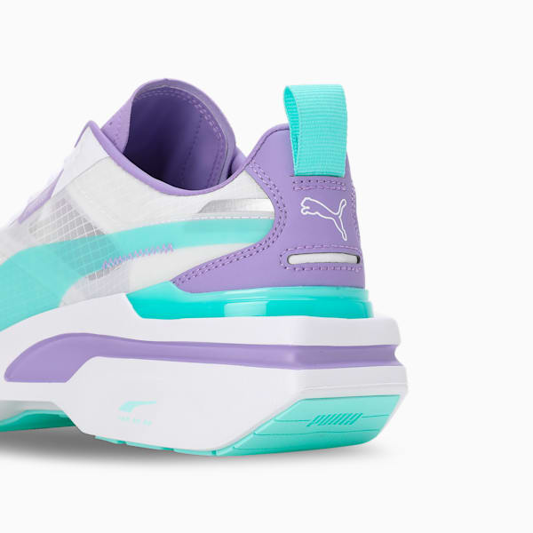 KOSMO RIDER V1 Women's Sneakers, Feather Gray-Electric Peppermint-Lavender Alert, extralarge-IND