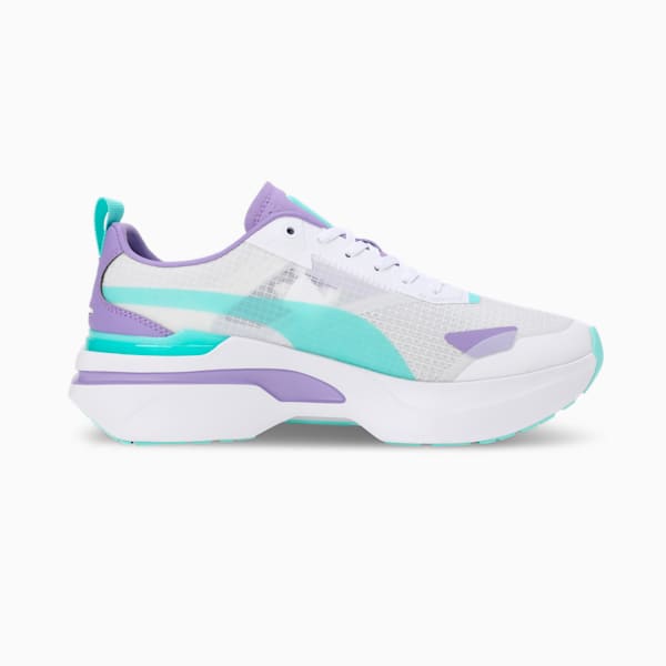 KOSMO RIDER V1 Women's Sneakers, Feather Gray-Electric Peppermint-Lavender Alert, extralarge-IND