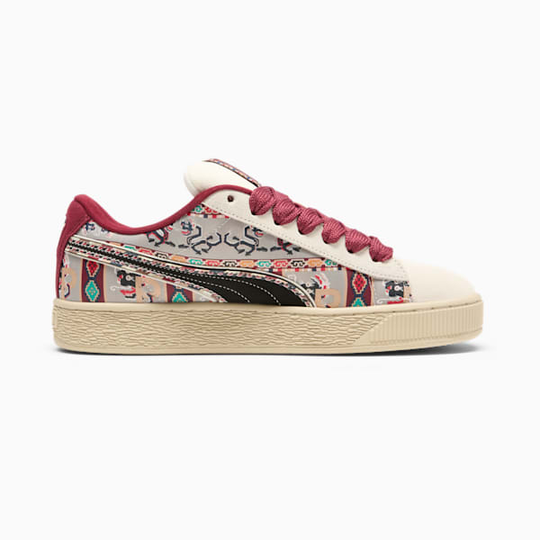 Tenis para hombre Suede XL BZ, Warm White-PUMA Black-Team Regal Red-Putty, extralarge