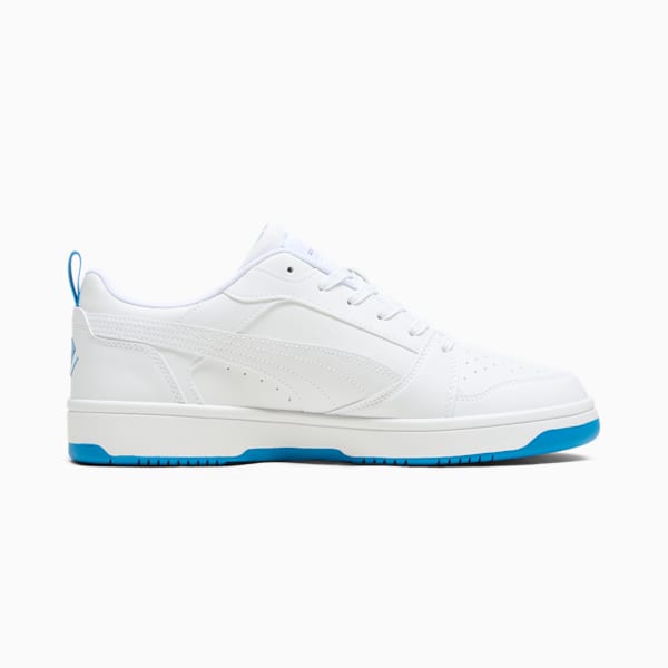 Rebound V6 Low Boys and Girls Club Men's Sneakers, PUMA White-Cloisonne-Puma Team Gold, extralarge
