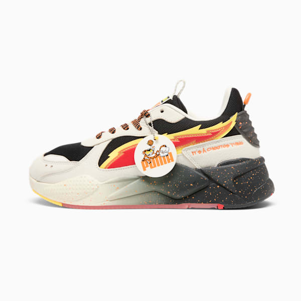 PUMA x CHEETOS® RS-X FH Men's Sneakers, Warm White-PUMA Black-Yellow Blaze-Rickie Orange, extralarge