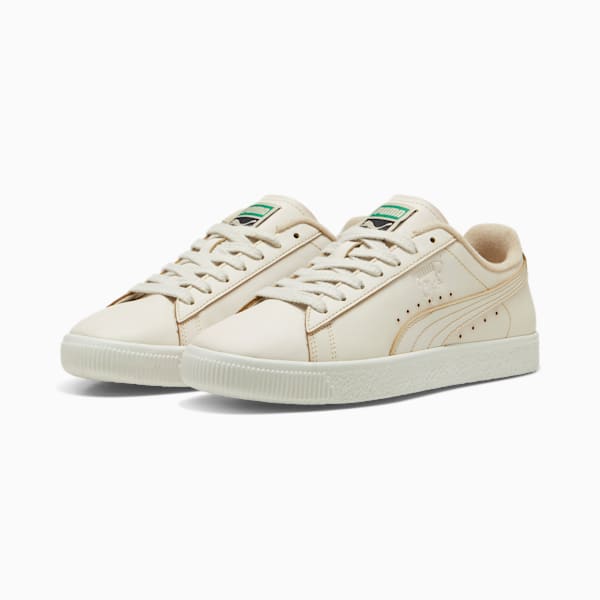 Clyde Coffee Men's Sneakers, PUMA White-Coffee-Coffee, extralarge