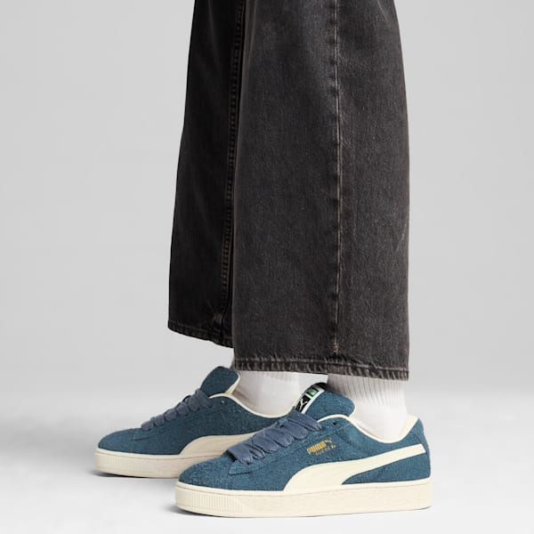 Tenis Suede XL Hairy, Gray Skies-Frosted Ivory, extralarge