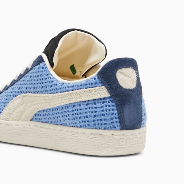 Suede Crochet Sneakers, Blue Skies-Sugared Almond, extralarge