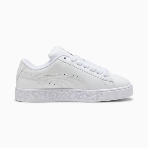 ユニセックス スウェード XL レザー スニーカー, PUMA White-Vapor Gray, extralarge-JPN