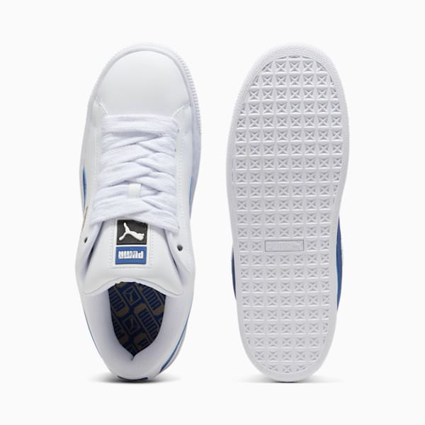 Tenis Suede XL Leather, PUMA White-Clyde Royal, extralarge