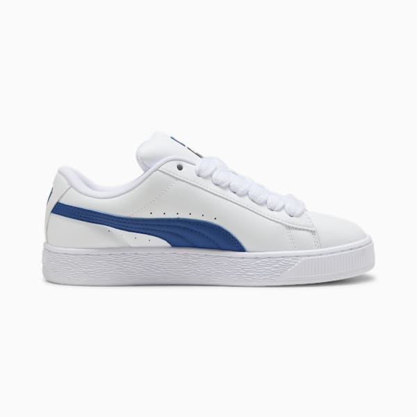 Suede XL Leather Sneakers, PUMA White-Clyde Royal, extralarge