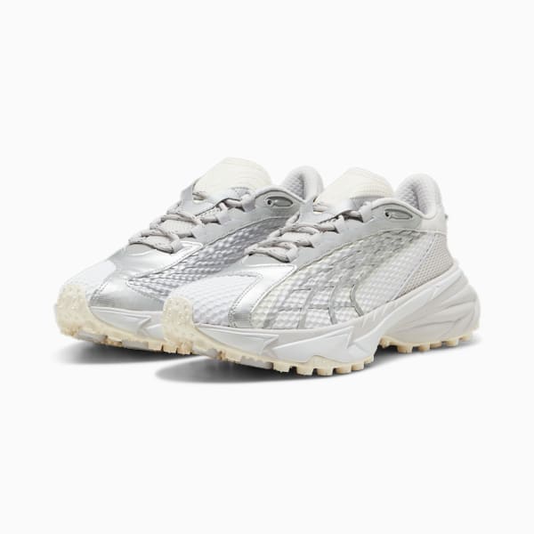 Tenis de running para hombre Spirex Speed, PUMA White-Feather Gray, extralarge