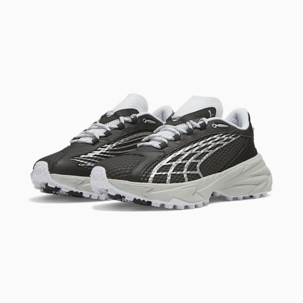 Tenis de running para hombre Spirex Speed, PUMA Black-Silver Mist, extralarge
