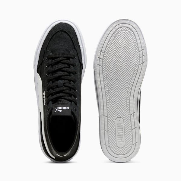 Court Classic Formstrip Men's Mid Sneakers, PUMA Black-PUMA White, extralarge