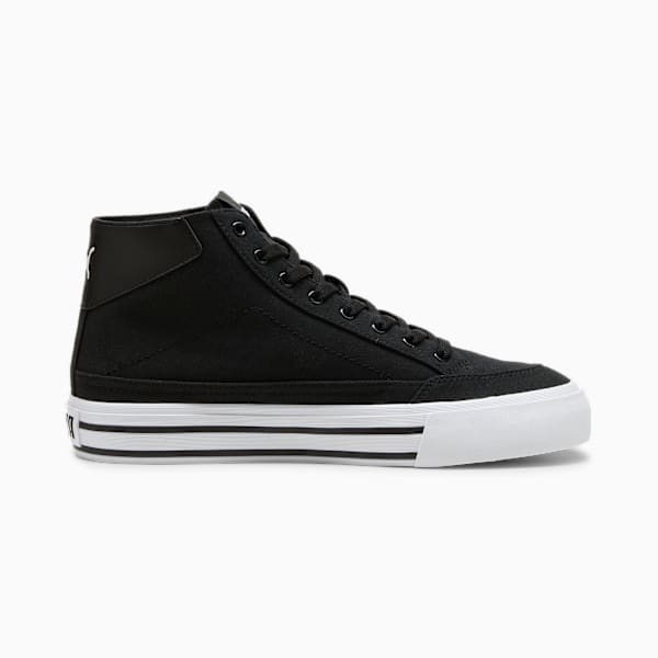 Court Classic Formstrip Men's Mid Sneakers, PUMA Black-PUMA White, extralarge