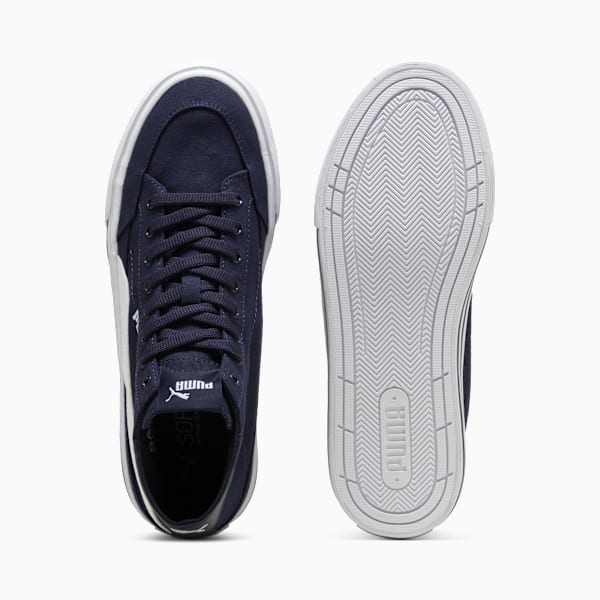 Court Classic Formstrip Men's Mid Sneakers, New Navy-PUMA White, extralarge