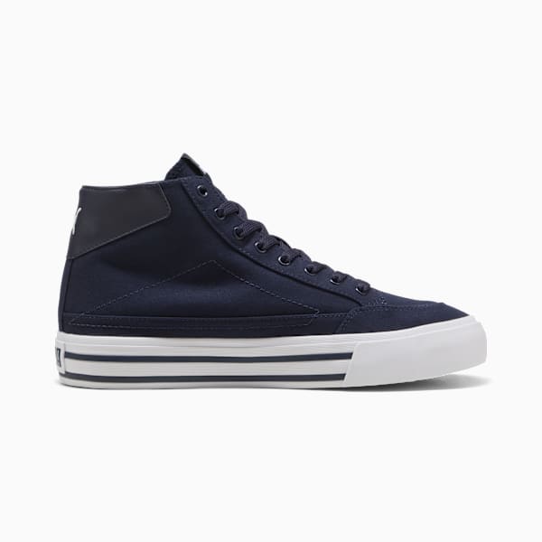Court Classic Formstrip Men's Mid Sneakers, New Navy-PUMA White, extralarge