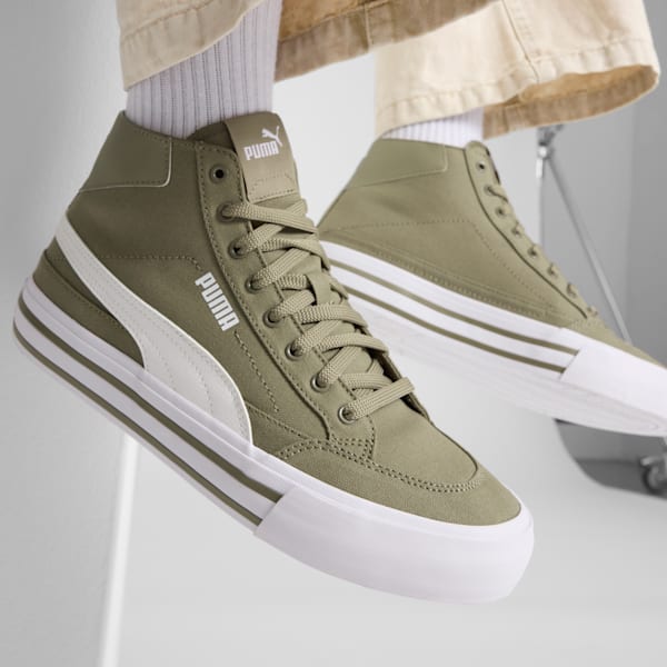 Sneakers montants Court Classic Formstrip Homme, Velvet Moss-PUMA White, extralarge