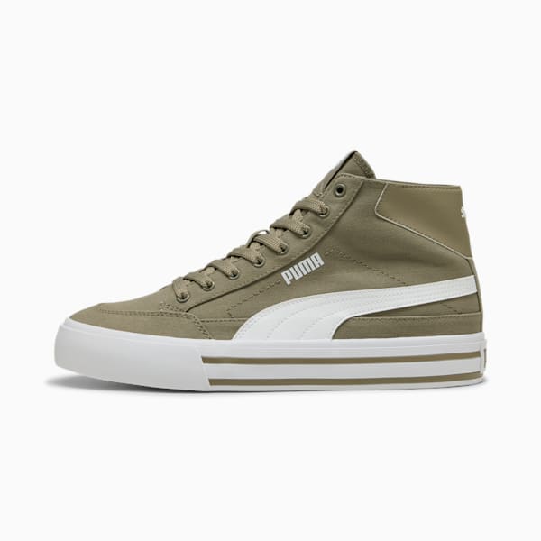 Tenis Court Classic Formstrip Mid, Velvet Moss-PUMA White, extralarge