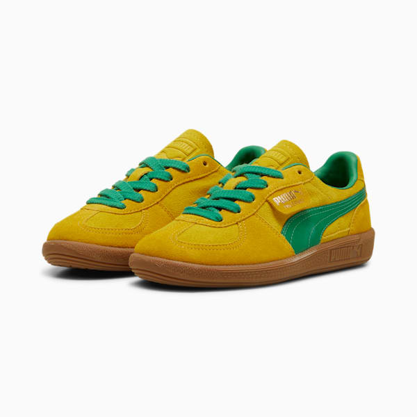 Baskets Palermo Enfant et Adolescent, Pelé Yellow-Yellow Sizzle-Archive Green, extralarge