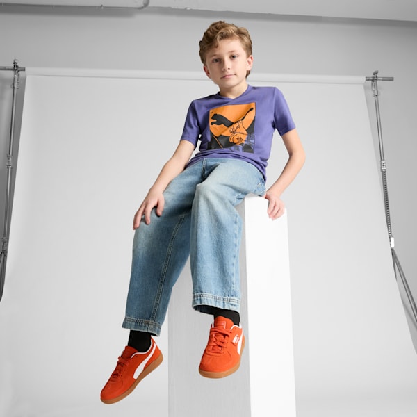 Palermo Big Kids' Sneakers, Redmazing-PUMA White, extralarge