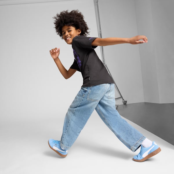 Palermo Big Kids' Sneakers, Team Light Blue-PUMA White, extralarge