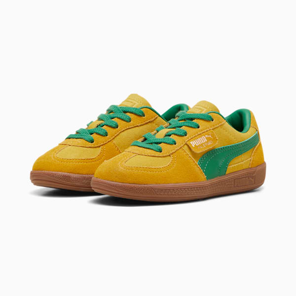 Tenis Palermo para niños, Pelé Yellow-Yellow Sizzle-Archive Green, extralarge