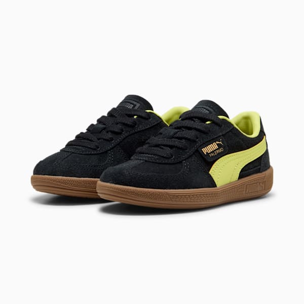 Palermo Little Kids' Sneakers, PUMA Black-Lemon Sherbert, extralarge