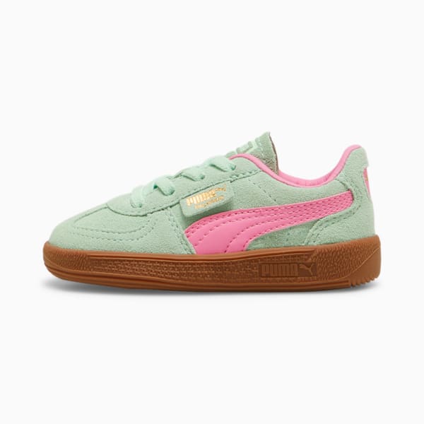 Tenis Palermo para niños, Fresh Mint-Fast Pink, extralarge