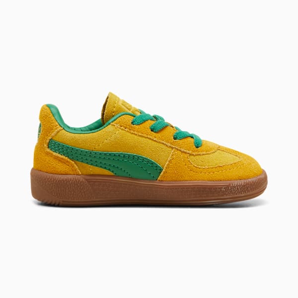 Tenis Palermo para infantes, Pelé Yellow-Yellow Sizzle-Archive Green, extralarge