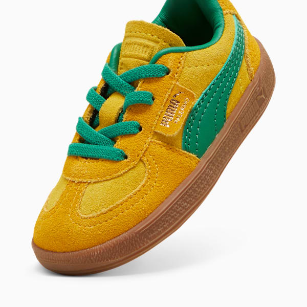 Tenis Palermo para infantes, Pelé Yellow-Yellow Sizzle-Archive Green, extralarge
