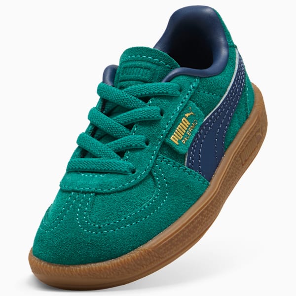 Tenis Palermo para niños, Wild Green-Persian Blue, extralarge