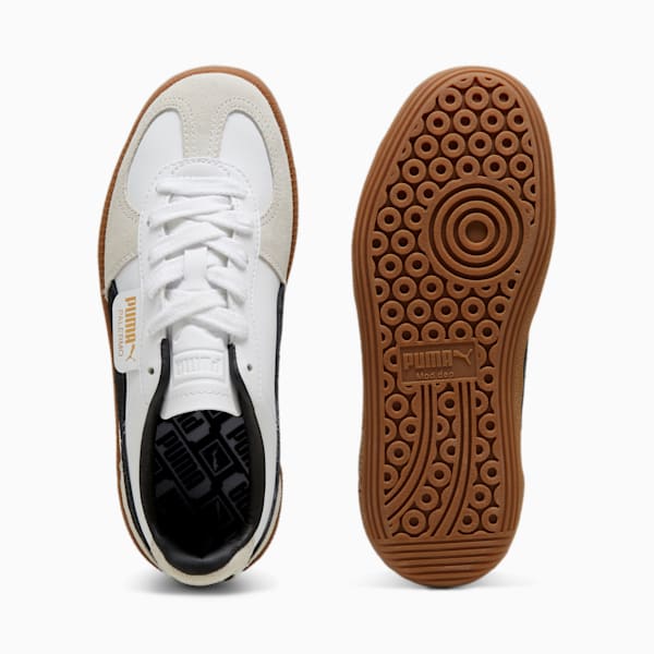 Palermo Leather Big Kids' Sneakers, PUMA White-Vapor Gray-Gum, extralarge