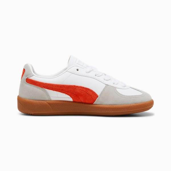 Baskets en cuir Palermo Enfant et Adolescent, PUMA White-Redmazing-Gum, extralarge