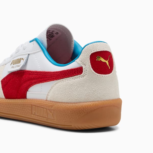 Palermo Leather Big Kids' Sneakers, PUMA White-For All Time Red, extralarge